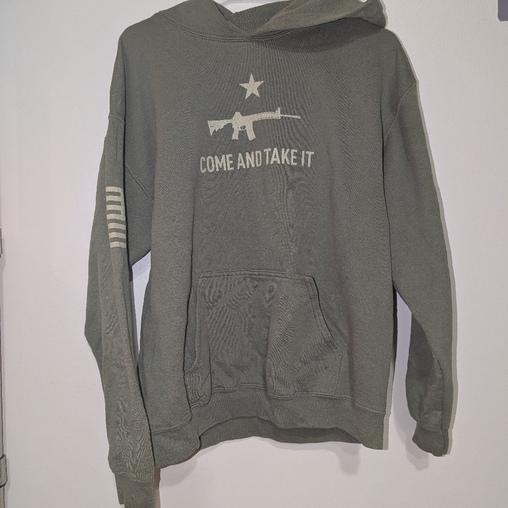 Grant Style Olive Green Hoodie Size Large